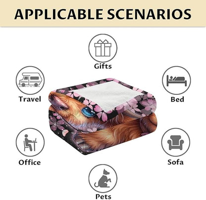 Teens Blankets for Highland Cow Lovers Blanket Gifts - 50" x 60" Inches Adult Breathable Throws for Bed, Couch, Living Room