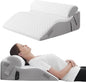 2PCS Bed Wedge Pillow for Sleeping, 7-in-1 Adjustable Memory Foam Wedge Pillow for Acid Reflux, 2-in-1 Incline Wedge Pillow for After Surgery, Snoring, Back Pain