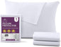 CirclesHome Pillow Protectors Single Pack Toddler Zippered - 100% Cotton Breathable Pillowcases - Protects Pillows from Dirt, Dust and Debris Toddler - (Single Pack 18 x 13)