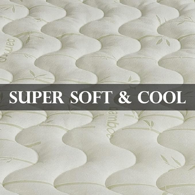 sheetsnthings Waterproof 40% Viscose from Bamboo Jacquard Twin Extra Long XL Mattress Pad, White