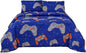 SDIII 3PCS Blue Gaming Comforter Set Twin, Soft Microfiber Lightweight Gamer Comforter Sets for Boys Girls Kids Teens, Video Game Bedding Quilt Twin