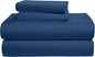LANE LINEN 100% Egyptian Cotton Queen Sheet Set, Luxury Hotel Like Thick Fully Elasticized Mercerized Sheets Queen Size Set, No Pill Fade Resistant Bedding Sheets & Pillowcase Set - Sea Sail