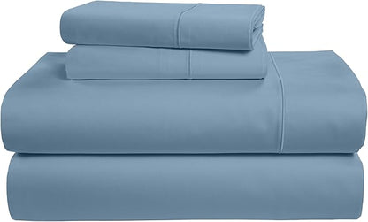 LANE LINEN Luxury Hotel Style 100% Egyptian Cotton Bed Sheets King Size, Mercerized Cotton, Sily Finish, No Pill Fade Resistant King Bedding Sheets & Pillowcases - Mountian Spring