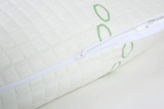 King Size Rayon Derived from Bamboo Pillows, Cooling Shredded Memory Foam Pillow Sets for Sleeping for Back, Stomach, Side Sleepers, Adjustable, Washable Cover,King (Pack of 1)