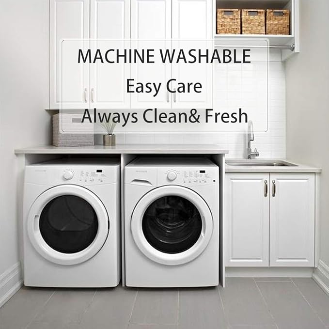Mattress Topper Twin XL for Back Pain, Extra Thick Mattress Pad Cover, Plush Pillow Top, Deep Elastic Pocket, Navy