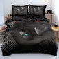 3D Print Gamepad Duvet Cover Set Gaming Comforter Covers and Pillowcases King Size Black Color Bed Set Gamer Beddings Boy Kid Bedroom Decorations