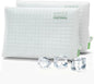2 Pack Extra Soft Ice-Feel Cooling Pillows for Sleeping – Premium Standard Size Bed Pillows with Breathable Sponge-Fill Support, Ice-Fabric Cooling Pillow Set for Hot Sleepers