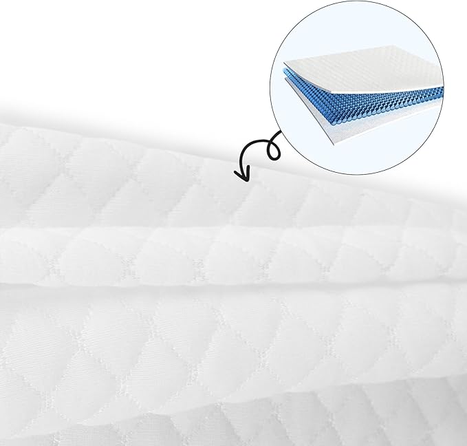 WELLCO Extra Firm Pillow Queen Size 28 x 18 inch, Bed Pillow with Adjustable Insert and 1 Cooling Pillowcase, Not Only Provides Stronger Support But Aslo Comfortable