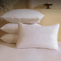 BHZ Goose Down Feather Pillows Standard Size Set of 4 Pack, Luxury Hotel Alternative Collection Bed Pillows for Sleeping Firm Soft Support for Side & Back Sleepers, White