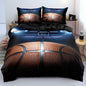 Basketball Bedding Set Queen Sport Duvet Cover Set for Boys Basketball Comforter Cover Sets for Bedroom Decor