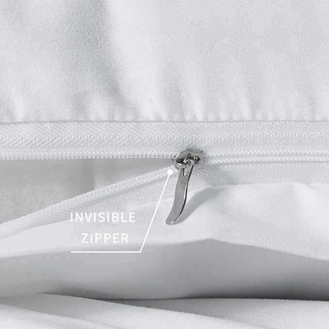 2 Pack Body Pillowcase 20 x 48 Inches Soft Comfortable Not Shrink Microfiber Body Pillow Cover, White Body Pillow Cover with Hidden Zipper Closure
