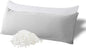 WhatsBedding Memory Foam Body Pillow with Breathable Zippered Cotton Cover, Full Body Pillow for Adults, Long Pillow for Sleeping, Firm Pillow Breathable Fluffy Supportive, Light Gray