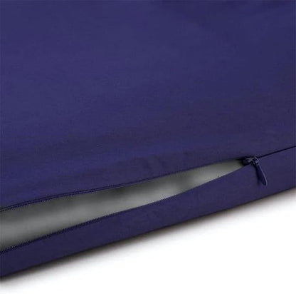 Sleepgram Supima Machine Washable 400 Thread Count Cotton Silver Ion Infused Luxury Zippered Duvet Cover with Travel Bag, Queen, Violet