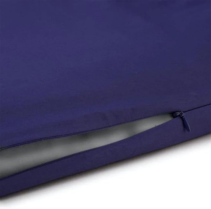 Sleepgram Supima Machine Washable 400 Thread Count Cotton Silver Ion Infused Luxury Zippered Duvet Cover with Travel Bag, King, Violet