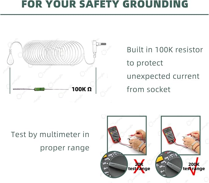 Grounding Fitted Sheet Kit Connect to The Earth's Energy 15inch Depth Pocket Grounding Bed Sheets for Earthing