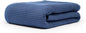GOTS Certified Organic Cotton Waffle Weave Blanket, Twin Bed Size, 66"X90"Cozy Throw Blanket for Couch, Modern Home Decor, Throw Blankets,Comfy Waffle Blanket Soft Bed Blankets -Navy Blue