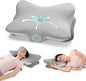 Cervical Pillow for Neck Pain Relief - Ergonomic Memory Foam Contour Pillows with Cooling Cover & Adjustable Heights, Orthopedic Cervical Pillow for Side, Back & Stomach Sleepers (Grey)
