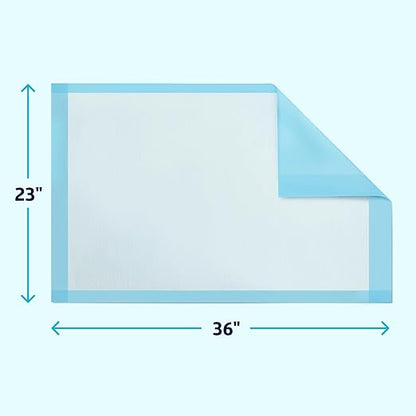 Medline Disposable Chucks Pads, 23 x 36 inches (Pack of 150), Ultra-Light Absorbency Pee Pads for Surface Protection, Disposable Diaper Changing Pads for Baby, Puppy Pads for Dog Potty Training