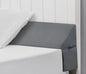 Vekkia Queen Bed Wedge Pillow/Headboard Pillow for Headboard Gap,Bed Gap Filler to Close Gap (0-3.5"),with Handy Pockets and Washable Cover- Grey