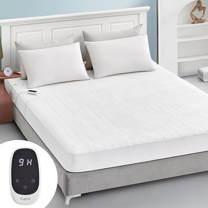 Heated Mattress Pad Twin Size Electric Mattress Bed Warmer 9 Heat Settings, 1-12 Hours Auto Off, Memory Function Deep Pocket, Fast Heating, Machine Washable Twin 39"x 75"