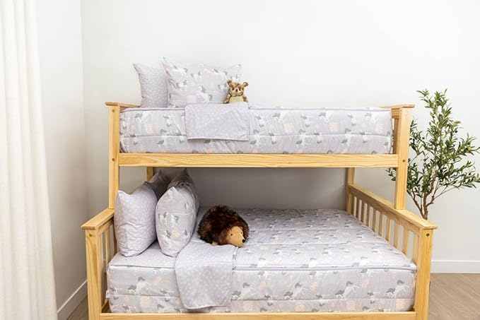 Beddy's Fairytale Unicorn Girls Durable Zipper Bedding for Kids, Bed in a Bag, Purple Sheets & Comforter with Unicorns Design, Includes Pillowcase & Pillow Sham Easy to Make & Wash