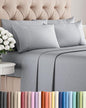 Cal King 6 Piece Sheet Set - Comfy Breathable & Cooling - Soft Hotel Luxury Bedding Set with 8-16 Inch Deep Pockets - 1 Flat & 1 Fitted Sheet & 4 Pillowcases - Wrinkle Free & Easy Care - Steel Blue