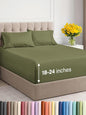 Extra Deep Twin Sheet Set - 4 Piece Breathable & Cooling Sheets - Hotel Luxury Bed Sheets Set - Easy & Secure Fit - Soft, Wrinkle Free & Comfy Sheets Set - Sage Green Sheet Set with Extra Deep Pockets
