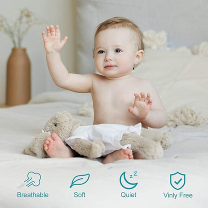 Full Size Waterproof Mattress Cover, Premium Terry Top Mattress Cover, Breathable, Noiseless, Cooing & Machine-Washable Bed Cover with 21" Deep Pocket