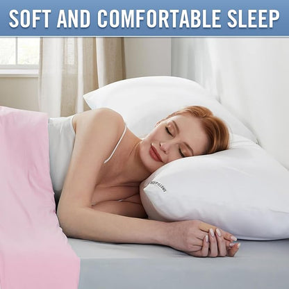Luxury Hotel Pillows for Sleeping 2 Pack,Bed Pillows King Size Set of 2,Down Alternative Filling,Pillows for Back,Stomach and Side Sleepers