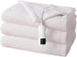 Electric Heated Blanket Twin Size, Washable Blanket Warmer for Home for Adults, Fast Heating Super Cozy Soft Fabric, 62" x 84", 9 Heat Levels, 1-9H Auto-Off, ETL Certified, Pink White