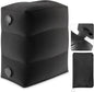 Maliton Inflatable Foot Rest Pillow for Travel,Kids Airplane Bed,Adjustable 3 Layers Height Leg Pillow of Air Travel Essentials,Car, Office, Home - Fast Inflation (Black)