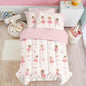 SANDJEST Ballet Duvet Cover Sets Full Size for Kids Girls, Incude 1 Polyester Comforter Cover 80x90 Inches and 2 Pillowcases 20x26 Inches, Comforter Not Included, Gift for Christmas Birthday