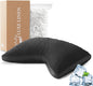 Side Sleeper Pillows for Adults, Adjustable Shredded Memory Foam Bed Pillows for Neck and Shoulder Pain, Standard Black Cooling Curved Pillows with Washable Cover & Extra Foam Bag