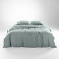 Olive + Crate Tencel Eucalyptus Cooling Duvet Cover Set - Hypoallergenic, Lyocell Tencel Duvet Cover - Soft, Temperature Regulating with Hidden Button Closure & Corner Ties - Queen Size [Eucalyptus]