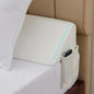 Bedluxe Queen Bed Wedge Pillow for Headboard, Wedge Pillow Headboard, Pillow Wedge for Headboard Gap, Bed Gap Filler- Fill The Gap (0-7") Between Headboard and Mattress (Air-Layer White, 60"x10"x6")