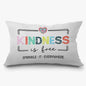 Inspirational Mental Health Wellness Pillow Covers 12x20, Kindness Gifts, Colorful Positive Motivational Decorative Lumbar Pillow Covers for Classroom Therapy Counselor Office