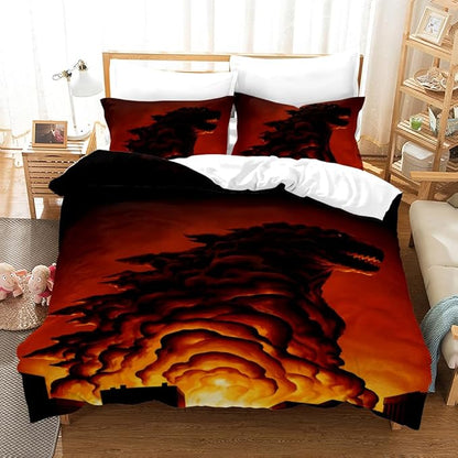 Duvet Cover Set Full Queen Size Dinosaur Comforter Cover 3 Pieces Bedding Set for Men Bedroom Deco 1 Piece Duvet Cover 2 Pieces Pillow Shames No Comforter Inside(Dino27, Full/Queen)