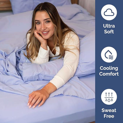 Extra Deep King Sheet Set - 6 Piece Breathable & Cooling Sheets - Hotel Luxury Bed Sheets Set - Easy & Secure Fit - Soft, Wrinkle Free & Comfy Sheets Set - Lavender Sheet Set with Extra Deep Pockets