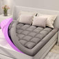 BDEUS Dual Layer 5 Inch Memory Foam Mattress Topper California King Size, 2 Inch Gel Memory Foam Plus 3 Inch 1450 GSM Down Alternative Quilted Pillow Top Mattress Pad Cover,Dark Gray