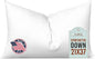 Pillowflex Synthetic Down Pillow Insert - 21x37 Down Alternative Pillow, Ultra Soft Oversized King Bed Sleeping Pillow, Large Rectangle Sham - 1 Decorative Pillow Form
