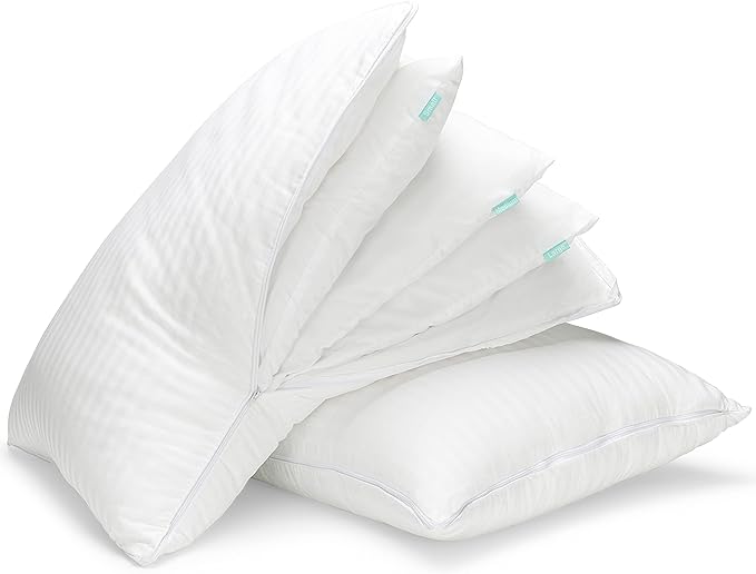 EverSnug Adjustable Layer Luxury Set of 2 Pillows for Side, Front & Back Sleepers, Cooling Hotel Pillows with 3 Layers, Down Alternative Pillow for Sleeping, Neck & Back Support (Standard)