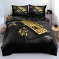 King Size Duvet Cover Set and Comforter Cover with Pillowcases – Gold Gamepad Print for Ultimate Gamer Bedroom Decor – Bedding Set for Boys & Girls – Fun & Playful Atmosphere