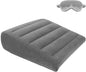 Inflatable Wedge Pillow for Sleeping - Inflatable Travel Pillow with Eye Mask for Head Shoulder,Back,Knee,Leg Elevation,Post-Surgery Support,Acid Reflux&Back Pain Relief,Snoring,Portable Wedge Cushion