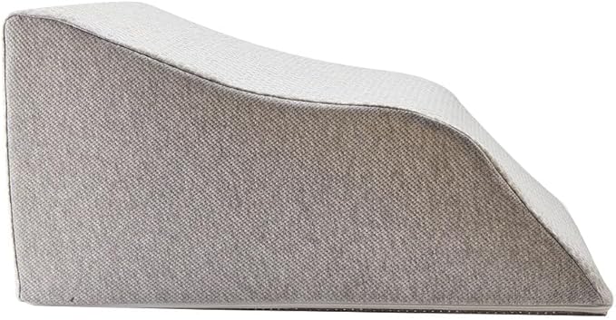 Lounge Doctor Elevating Leg Rest Wedge Pillow, Light Blue, Large, Wide