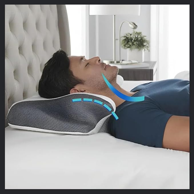 OELA Cervical Pillow for Neck Pain Relief - Orthopedic Premium Memory Foam, Ergonomic Shape Perfect for Side Sleeper, Back Sleepers, Stomach Sleepers, and Contoured Support for Better Sleep.