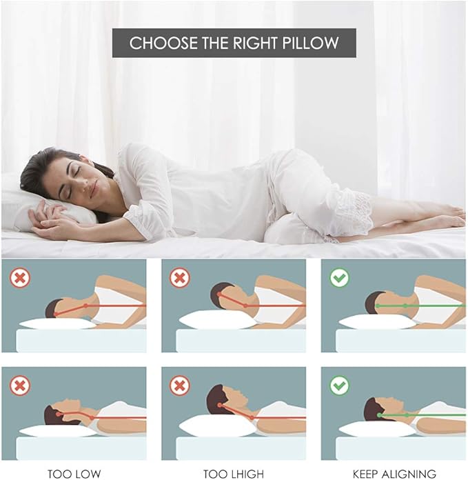 Bed Pillows for Sleeping Queen Size [Pack of 2] Hotel Quality Pillows Premium Plush Fiber, Breathable Cooling Cover Skin-Friendly