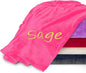 Personalized Blankets for Adults - Custom Blanket with Embroidered Name or Monogram - Soft Fleece Throw Cover for Bed & Couch - Hot Pink (40"x60")