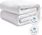 Electric Mattress Pad King Size Quilted Wave 10 Heat Settings & Dual Control with 12 Hour Auto Off, Deep Pocket Fits up to 15", Microfiber Bed Warmer, ETL Certified Machine Washable, 78"x80"