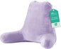 Sasttie 25-inch Reading Pillows for Sitting in Bed Adult, Jumbo Velvet Back Pillow Bed Sitting Up, XL High Back-Rest Support Cushion for Sit Up on Couch & Floor, Oeko-Tex Certified, Lavender
