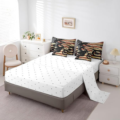 Feelyou Dirt Bike Comforter Set with Sheets Twin Size Racing Motocross Rider 7 Piece Bedding Set for Kids Boys Girls Teens Toddler Extreme Sports Bed in a Bag Vintage Retro Bed Set